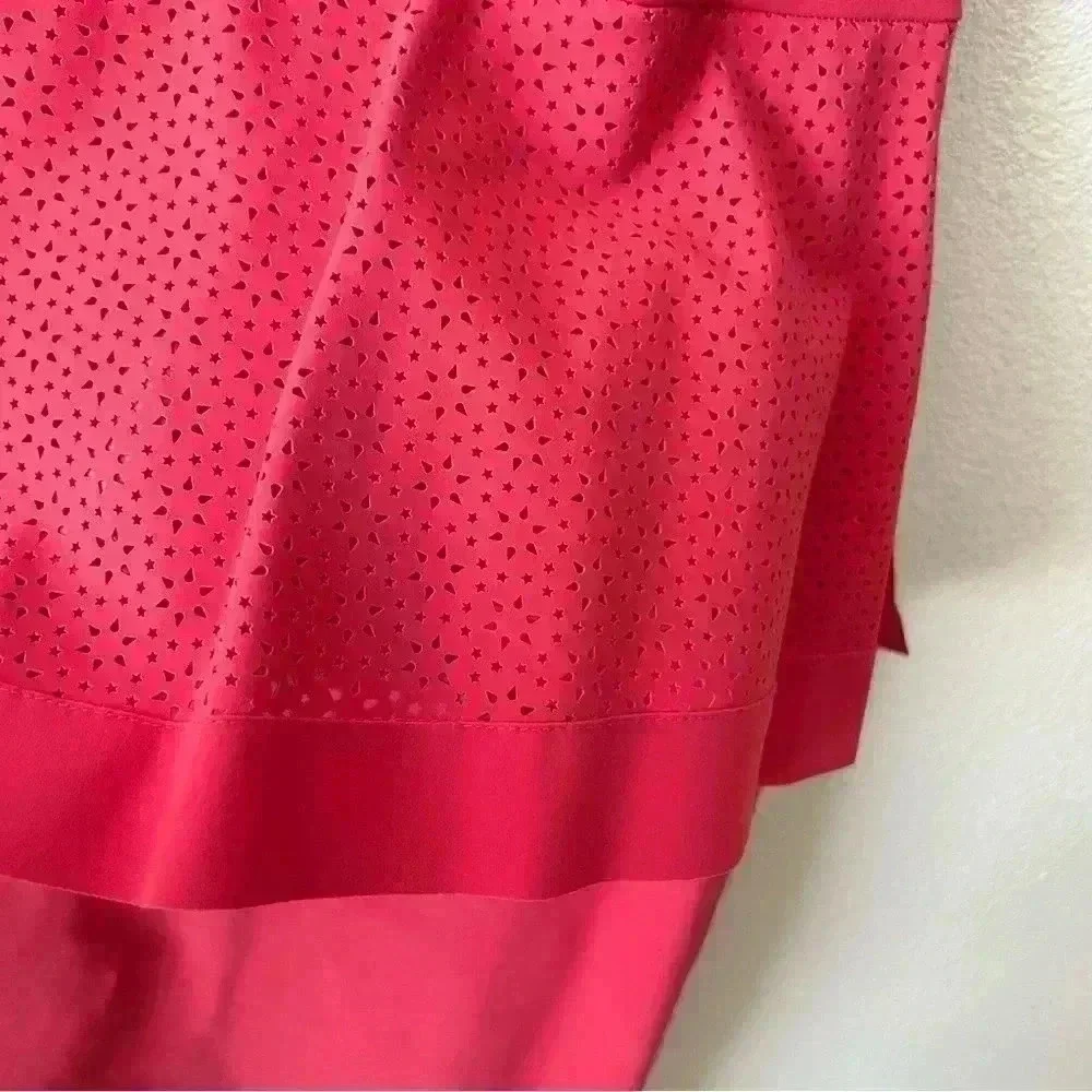 Chiara Boni la petite robe Dominik Laser-cut Peplum Dress In Peach size 38 us 2 - Picture 5 of 13